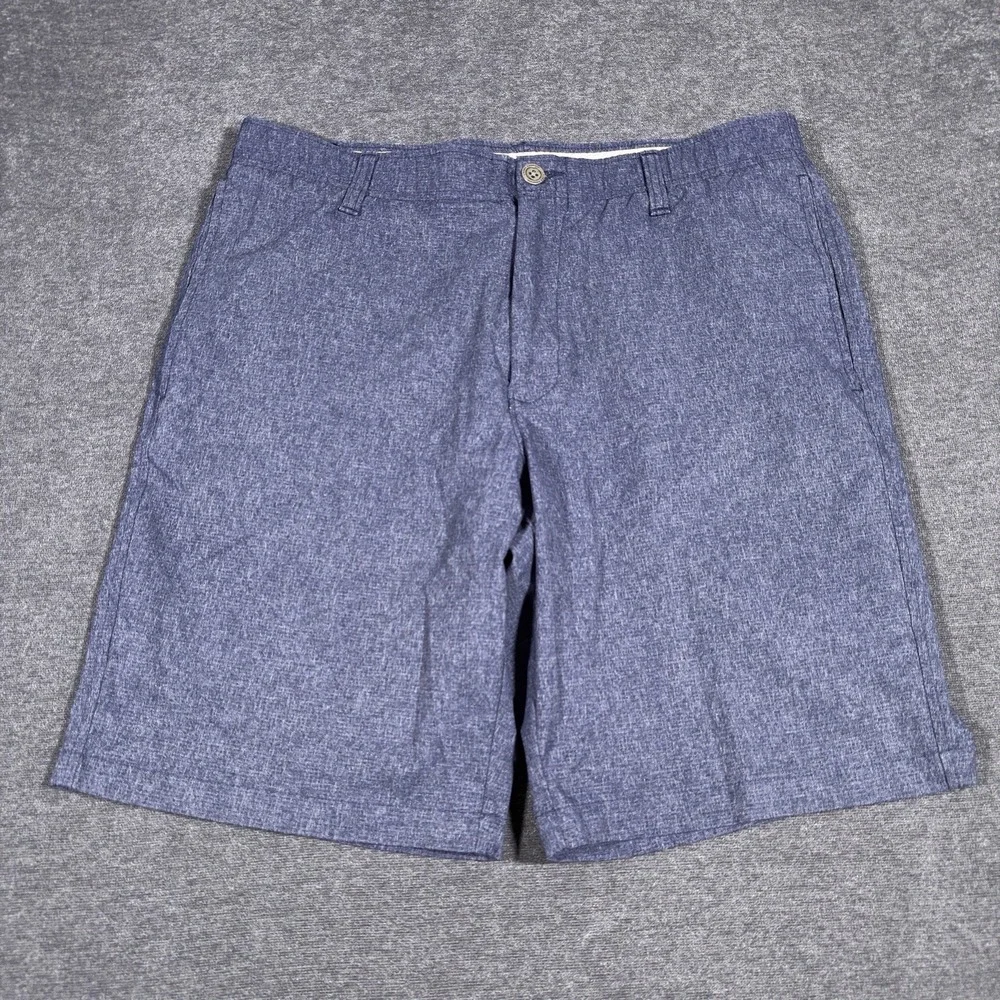 Under Armour Match Play Golf Shorts Men's Size 34 Blue Stretch Chino Loose Fit